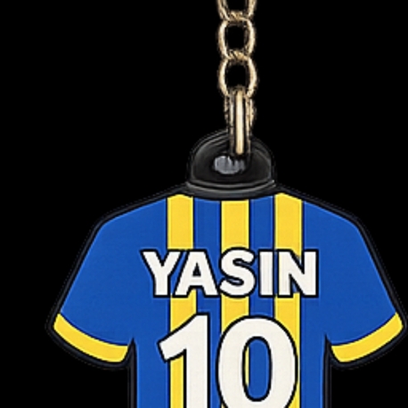 Kişiye Özel İsim ve Numaralı Taraftar Forma Anahtarlığı