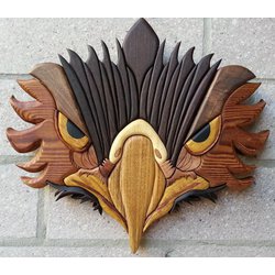 Wood Intarsia Pattern: Eagle