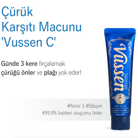 Vussen C Premium Diş Macunu | Canlandırıcı Bakım & Günlük Ferahlık