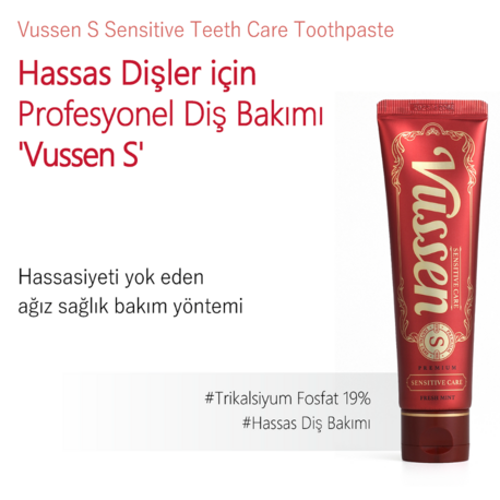 Vussen S Premium Diş Macunu | Hassas Bakım & Günlük Ferahlık