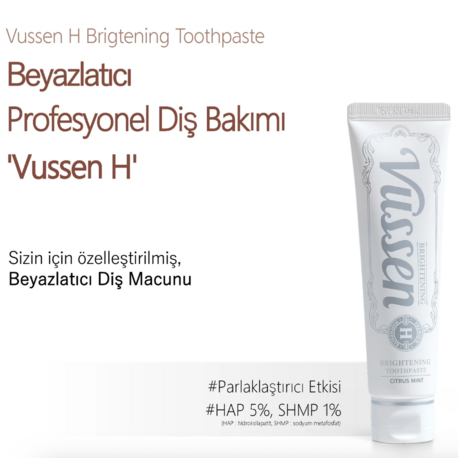 Vussen H Premium Diş Macunu | Lüks Bakım & Parlak Gülüş