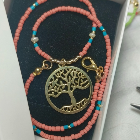 Hayat ağaci gümüş kolye