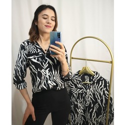Zebra Desen Gömlek
