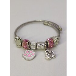 Pembe Pati Charm Bileklik