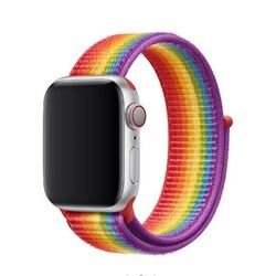 Gökkuşağı Apple Watch Loop Örgü Kordon — Ücretsiz Kargo