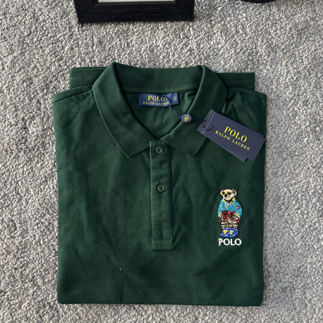 RL Premium Yeşil Bear Polo Yaka