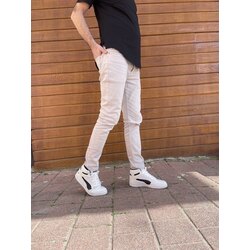 Slim Fit Pantolon Likralı Gri