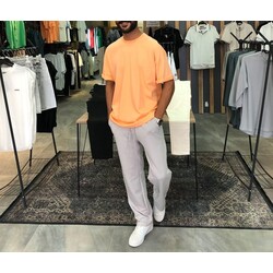 turuncu renk oversize tişört 