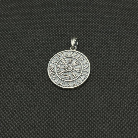 925 Ayar Gümüş Vegvisir (Viking Yol Gösterici)