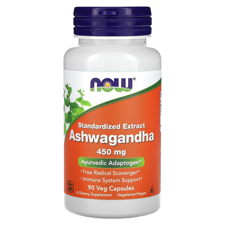 Ashwagandha, Standardized Extract, 450 mg, 90 Veg Capsules