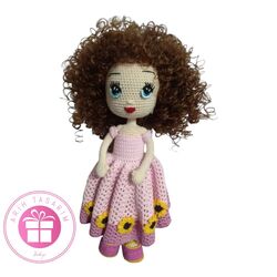 Amigurumi el emeği göz nuru prenses (39cm)