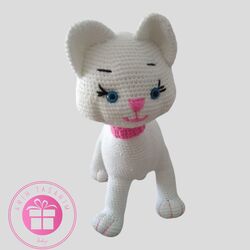 Amigurumi el emeği göz nuru kedicik(24cm)