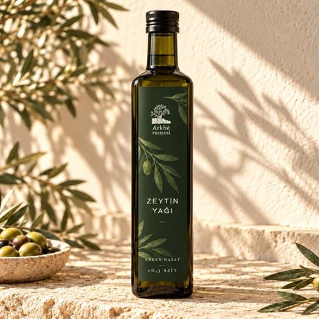 Arkhe Zeytinyağı / 500 ml / Cam Şişe 