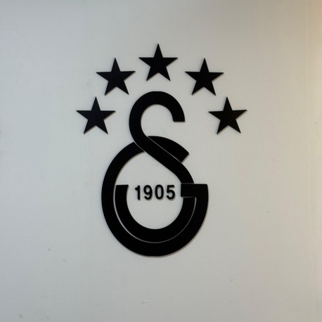 GALATASARAY LOGOSU 5 YILDIZLI SİYAH