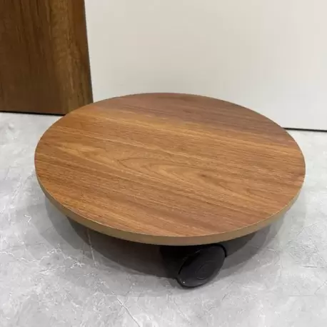 MDF Tekerlekli Damacana, Saksı ve Tüp Taşıma Aparatı – 31,5 cm, 80 KG Kapasiteli Stand
