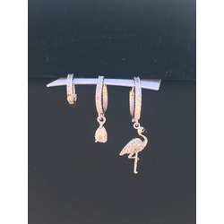 Flamingo Set Küpe