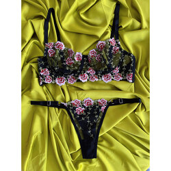 ÇİÇEKLİ BRALET TAKIM
