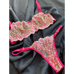 Fuchsia Bralette Set