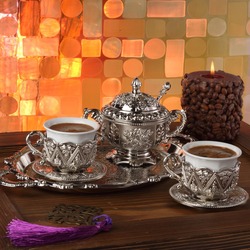 Kahve Takımı İki Kişilik Hürrem Sultan Kahve Seti 