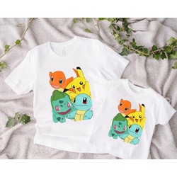 Pokemon Ebeveyn Kombin Tasarım Tshirt (Adet fiyattır)