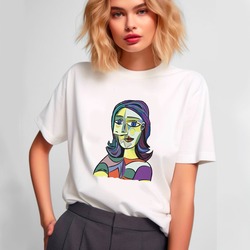 Kübik Kadın Tasarım Tshirt (picasso)