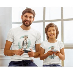 Tilki Baba ve Çocuk Kombin Tshirt (Adet)