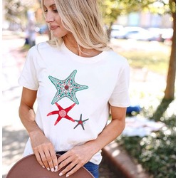 Deniz Yıldızları Tasarım Tshirt (Deniz altı Koleksiyonu)