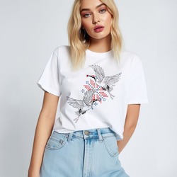Leylekler Tasarım Tshirt (Tattoo koleksiyonu)