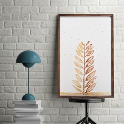 Kahve ile Yapılmış Minimal Resim