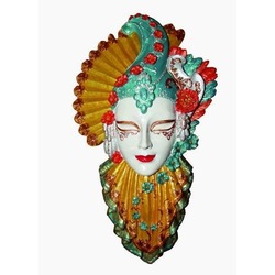 Mint Şapkalı Duvar Süsü Maske 