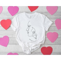 Çizgisel Figürler Tasarım Unisex Tshirt
