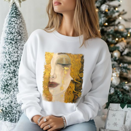 Gustav Klimt Golden Tears Tasarım Sweatshirt