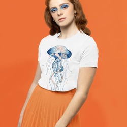 Deniz Canlısı Tasarım  Kadın Tshirt