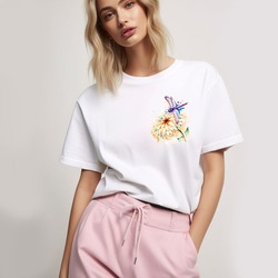 Çiçek ve Yusufçuk Tshirt