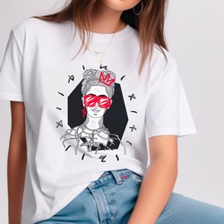 Frida Tasarım Tshirt (sanat koleksiyonu)