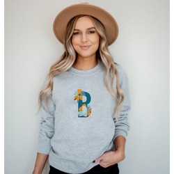 B Harfi Tasarım Sweatshirt (Kişiye Özel Harf Koleksiyonu)