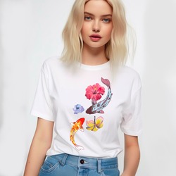 Balıklar ve Çiçekler Yin Yang