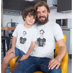 Lama Figürlü Baba ve Çocuk Kombin Tshirt (Adet)