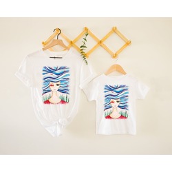 Deniz Kızı Anne & Çocuk Kombin Tshirt
