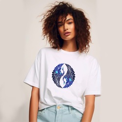 Nazar Boncuklu Kuşlar Tasarım Tshirt
