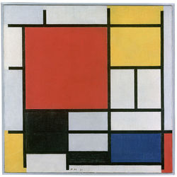 Piet Mondrian - Kırmızı, Sarı, Mavi ve Siyah Kompozisyon
