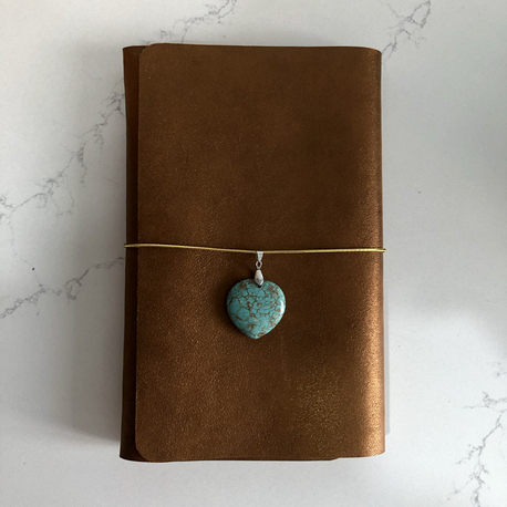 A5 Bakır Deri Defter Kılıfı