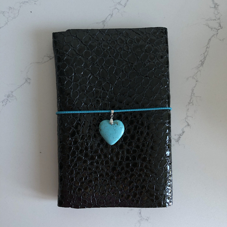 A5 Siyah Gerçek Deri Defter Kılıfı