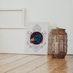 Eagle Sacred Yüksek Çözünürlüklü Baskıya Hazır Tasarım