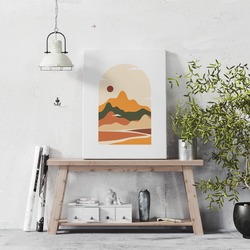 Boho Landscape Yüksek Çözünürlüklü Baskıya Hazır Tasarım