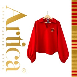 "URBAN COMFORT" Kırmızı Sweatshirt
