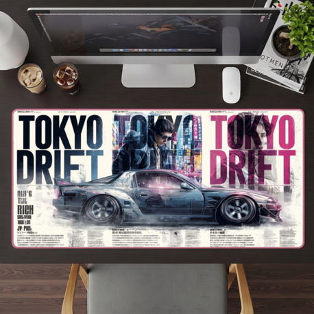 Tokyo Driftt Temalı Kişiye özel tasarım gaming mousepad ile setup’inı tamamen sana özel