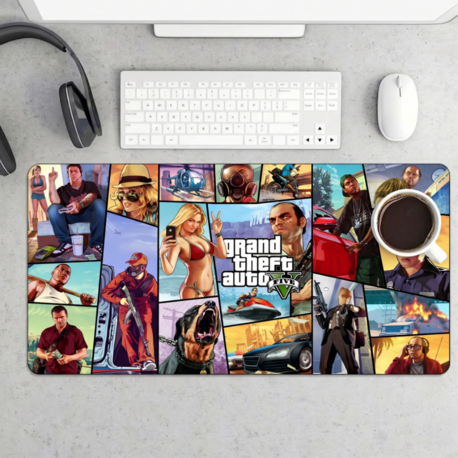 GTA Temalı Kişiye özel tasarım gaming mousepad ile setup’inı tamamen sana özel