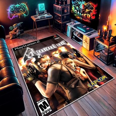 Resident Evil 4 Halı 80 x 120 cm  , Diğer Ölçüler İçin Varyasyon Seçebilirsiniz