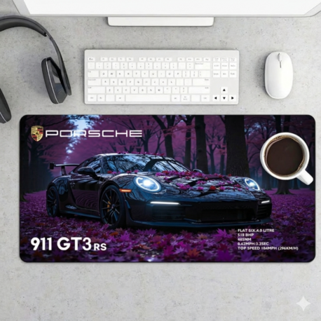 Porsche Temalı Kişiye özel tasarım gaming mousepad ile setup’inı tamamen sana özel